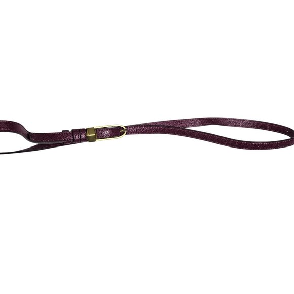 orYany Embossed Leather Suede Canteen Crossbody Bag, Burgundy - Picture 6 of 10